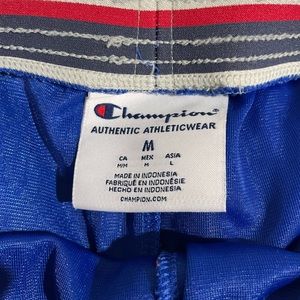 blue champion shorts size medium